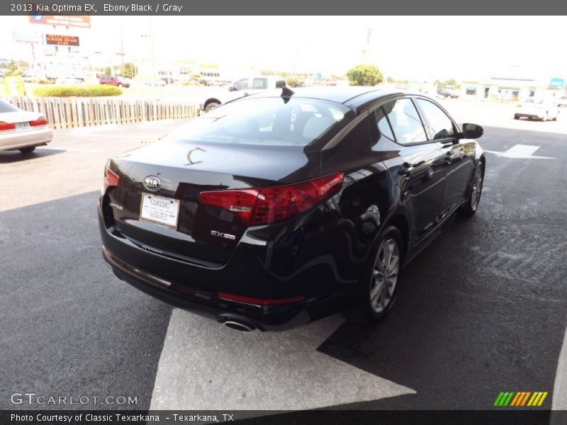 Ebony Black / Gray 2013 Kia Optima EX