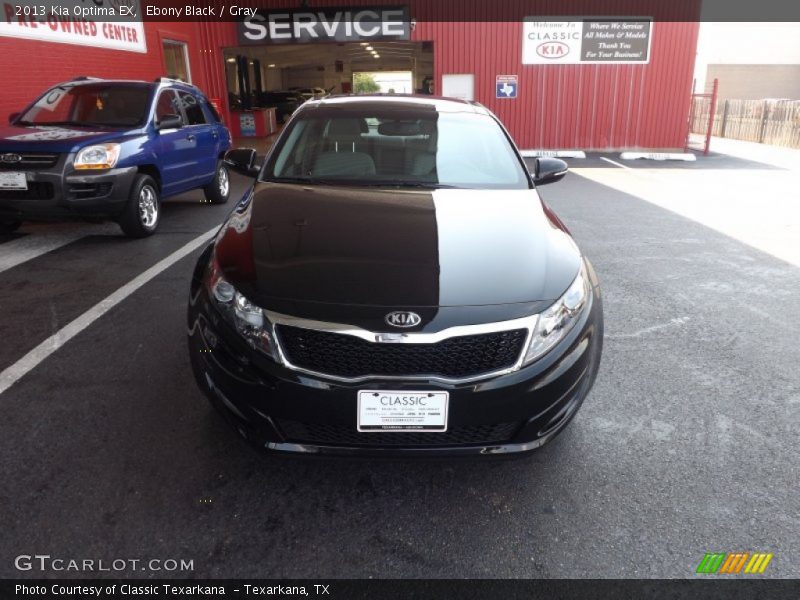 Ebony Black / Gray 2013 Kia Optima EX