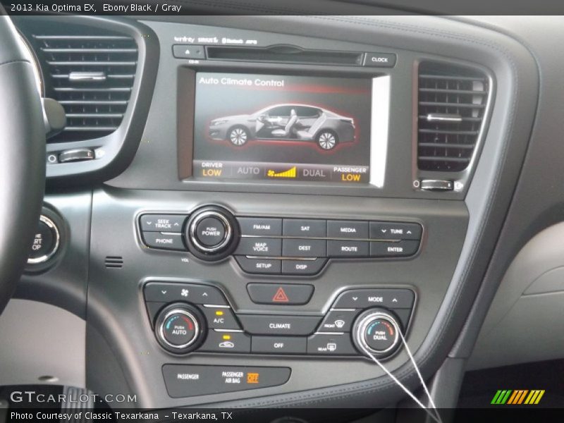 Ebony Black / Gray 2013 Kia Optima EX