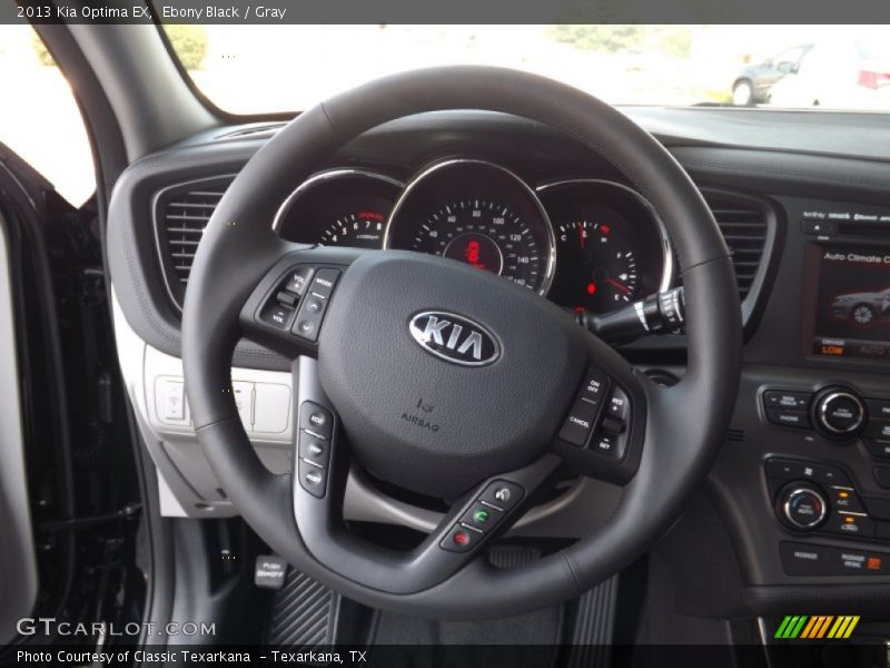 Ebony Black / Gray 2013 Kia Optima EX