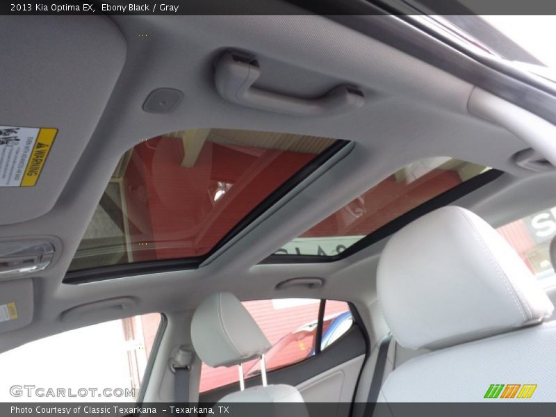 Ebony Black / Gray 2013 Kia Optima EX