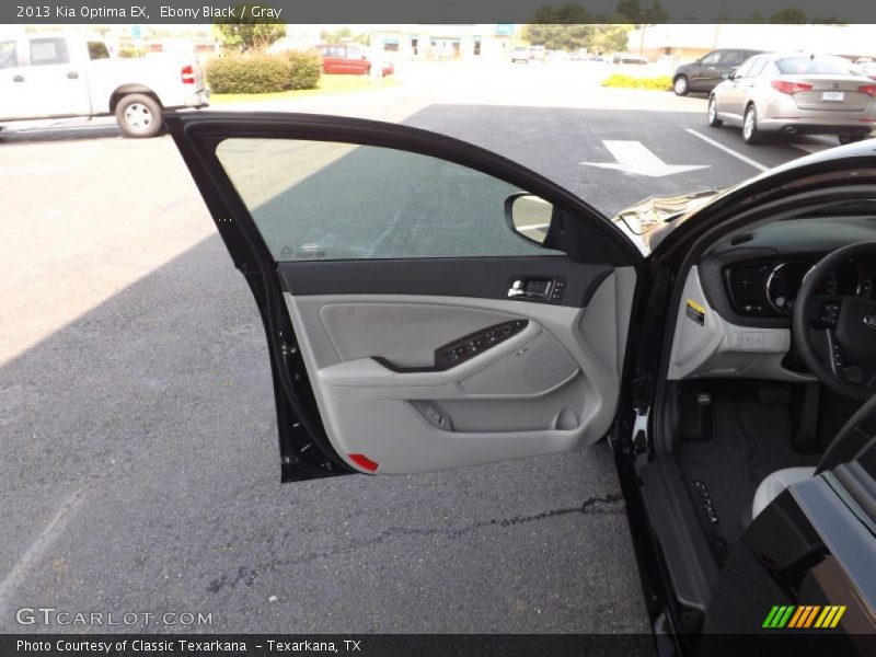 Ebony Black / Gray 2013 Kia Optima EX