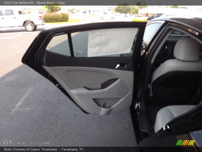 Ebony Black / Gray 2013 Kia Optima EX