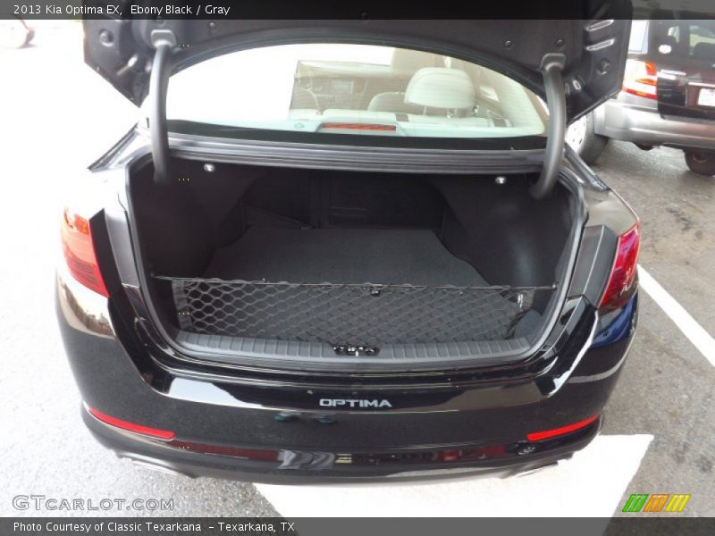 Ebony Black / Gray 2013 Kia Optima EX