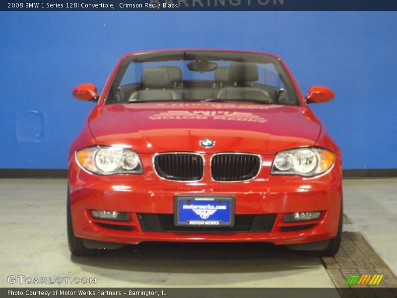 Crimson Red / Black 2008 BMW 1 Series 128i Convertible