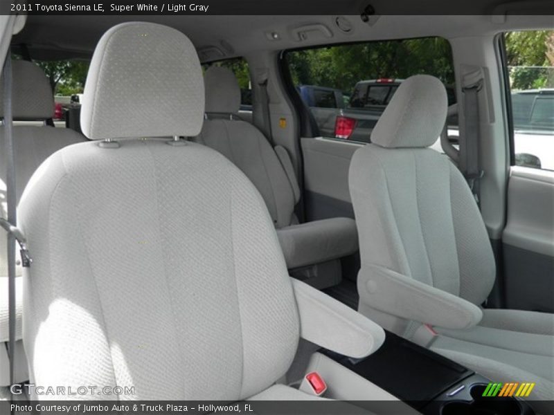 Super White / Light Gray 2011 Toyota Sienna LE
