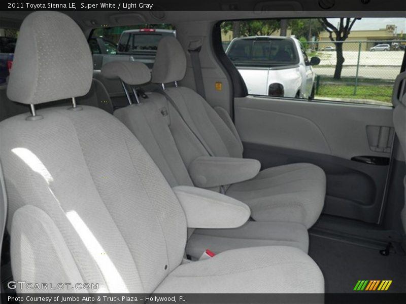 Super White / Light Gray 2011 Toyota Sienna LE