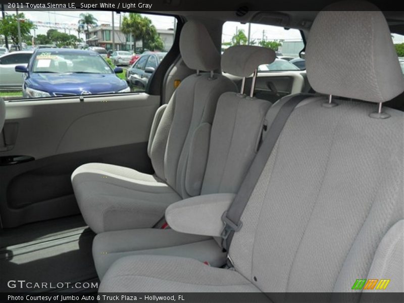 Super White / Light Gray 2011 Toyota Sienna LE