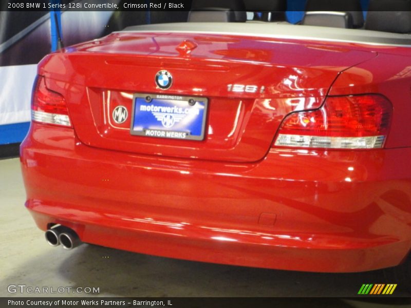 Crimson Red / Black 2008 BMW 1 Series 128i Convertible