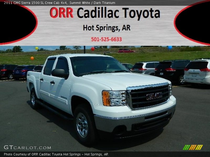 Summit White / Dark Titanium 2011 GMC Sierra 1500 SL Crew Cab 4x4
