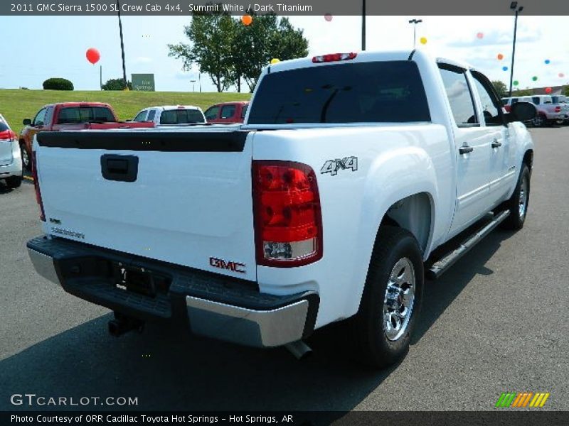 Summit White / Dark Titanium 2011 GMC Sierra 1500 SL Crew Cab 4x4