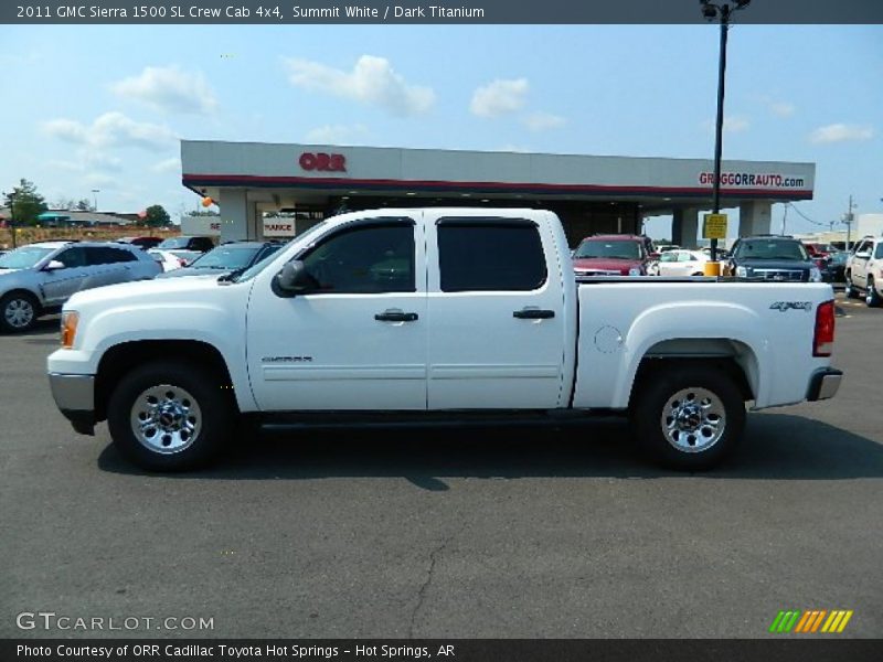 Summit White / Dark Titanium 2011 GMC Sierra 1500 SL Crew Cab 4x4