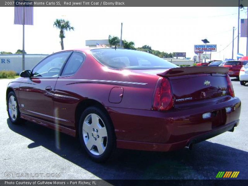 Red Jewel Tint Coat / Ebony Black 2007 Chevrolet Monte Carlo SS