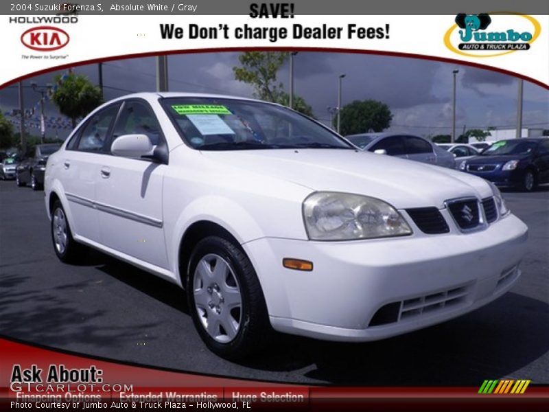 Absolute White / Gray 2004 Suzuki Forenza S