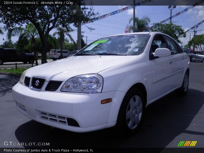 Absolute White / Gray 2004 Suzuki Forenza S