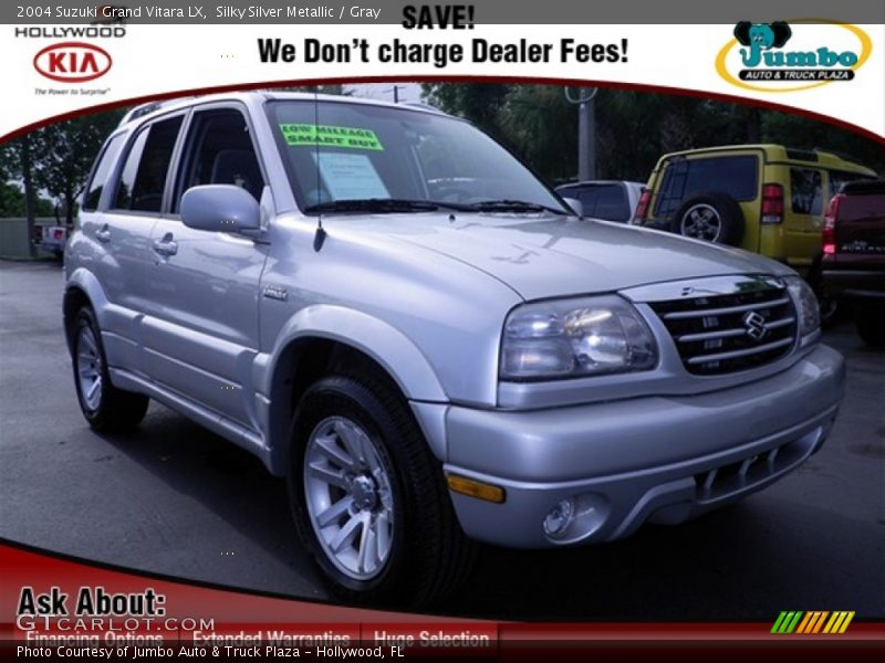 Silky Silver Metallic / Gray 2004 Suzuki Grand Vitara LX