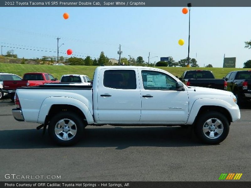 Super White / Graphite 2012 Toyota Tacoma V6 SR5 Prerunner Double Cab