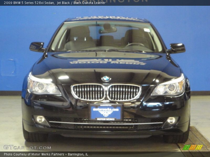 Jet Black / Black Dakota Leather 2009 BMW 5 Series 528xi Sedan