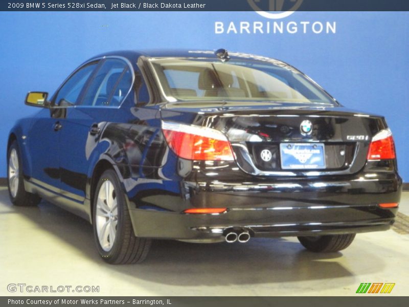 Jet Black / Black Dakota Leather 2009 BMW 5 Series 528xi Sedan