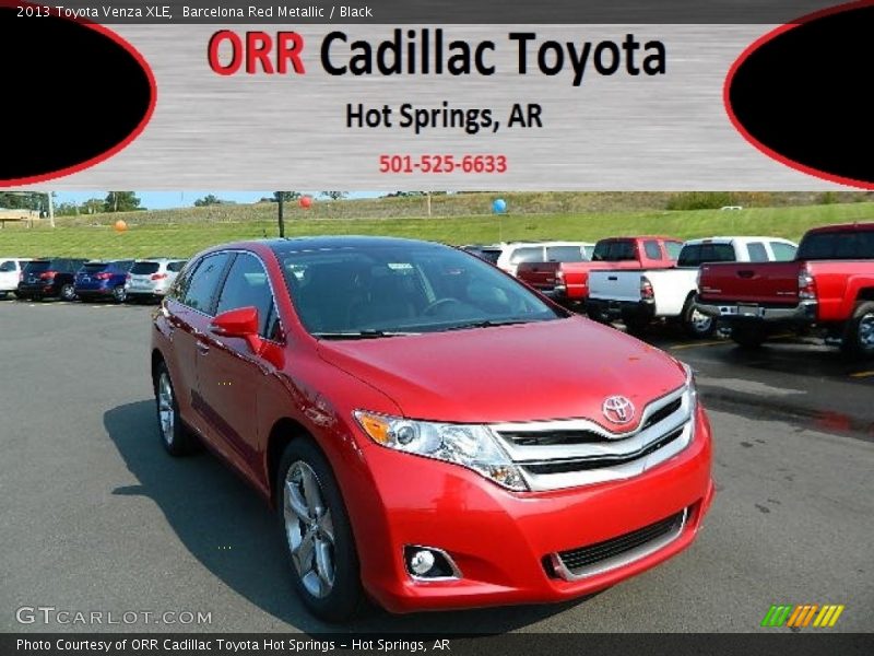 Barcelona Red Metallic / Black 2013 Toyota Venza XLE