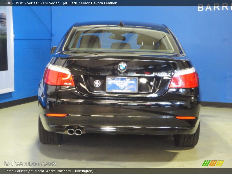 Jet Black / Black Dakota Leather 2009 BMW 5 Series 528xi Sedan