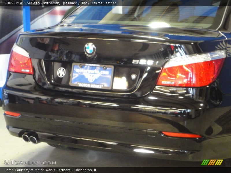 Jet Black / Black Dakota Leather 2009 BMW 5 Series 528xi Sedan