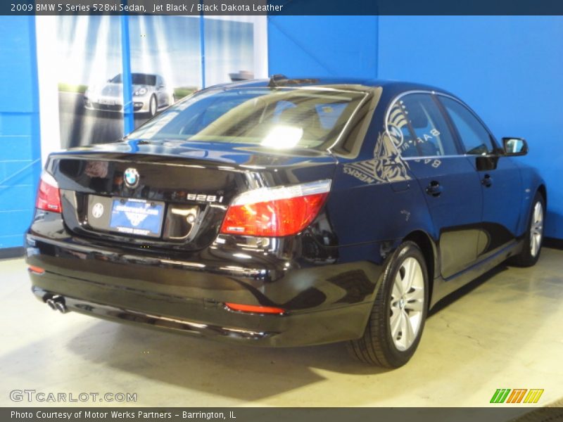 Jet Black / Black Dakota Leather 2009 BMW 5 Series 528xi Sedan