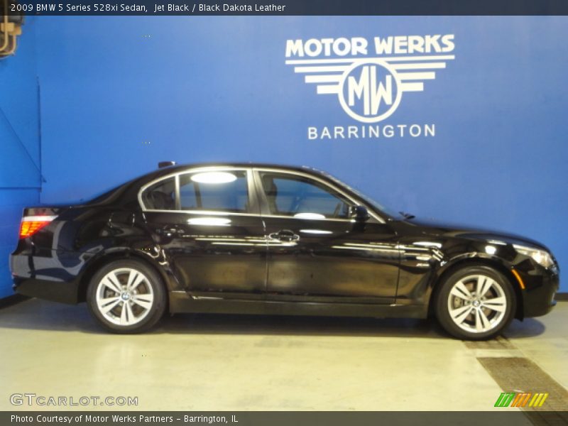 Jet Black / Black Dakota Leather 2009 BMW 5 Series 528xi Sedan