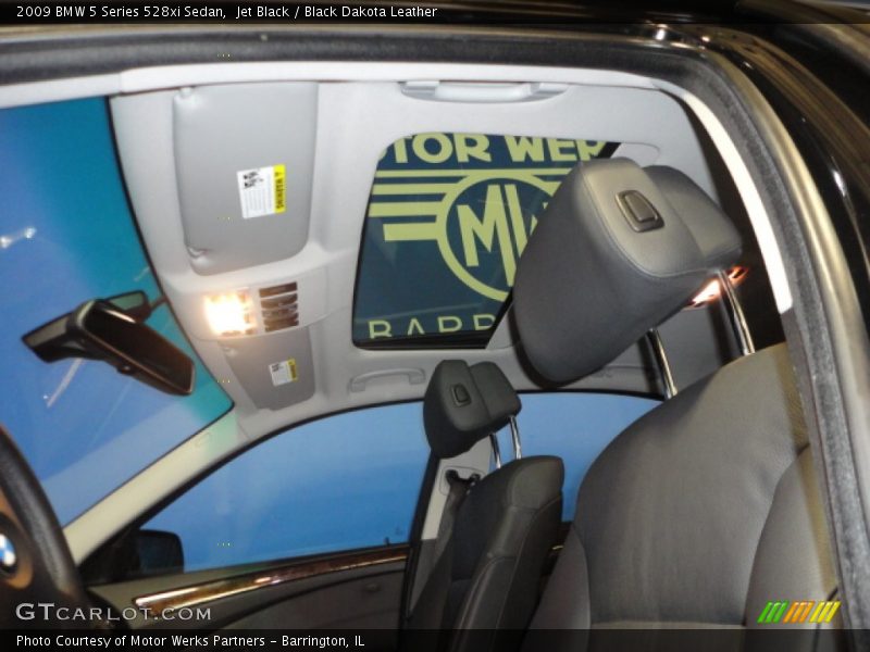 Jet Black / Black Dakota Leather 2009 BMW 5 Series 528xi Sedan