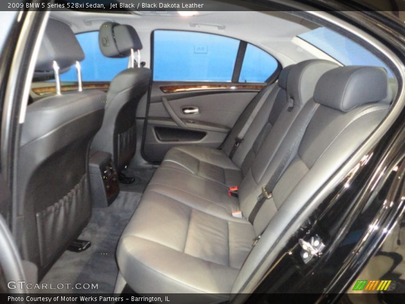 Jet Black / Black Dakota Leather 2009 BMW 5 Series 528xi Sedan