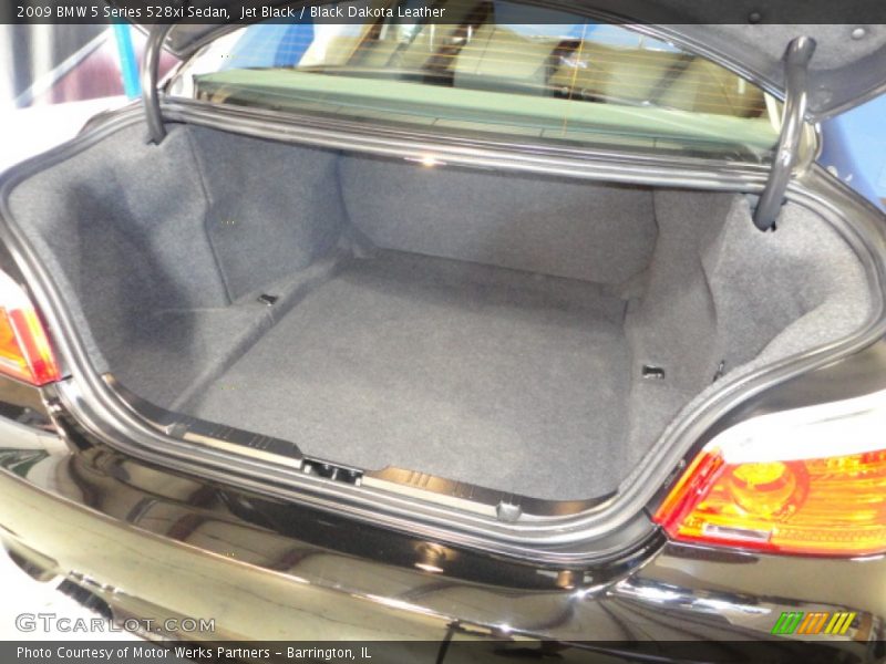 Jet Black / Black Dakota Leather 2009 BMW 5 Series 528xi Sedan