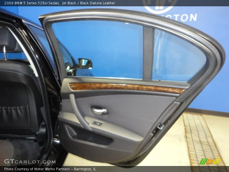 Jet Black / Black Dakota Leather 2009 BMW 5 Series 528xi Sedan