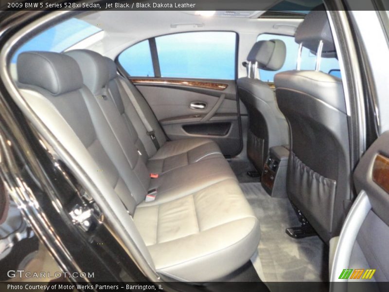Jet Black / Black Dakota Leather 2009 BMW 5 Series 528xi Sedan