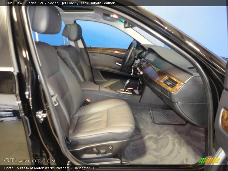Jet Black / Black Dakota Leather 2009 BMW 5 Series 528xi Sedan