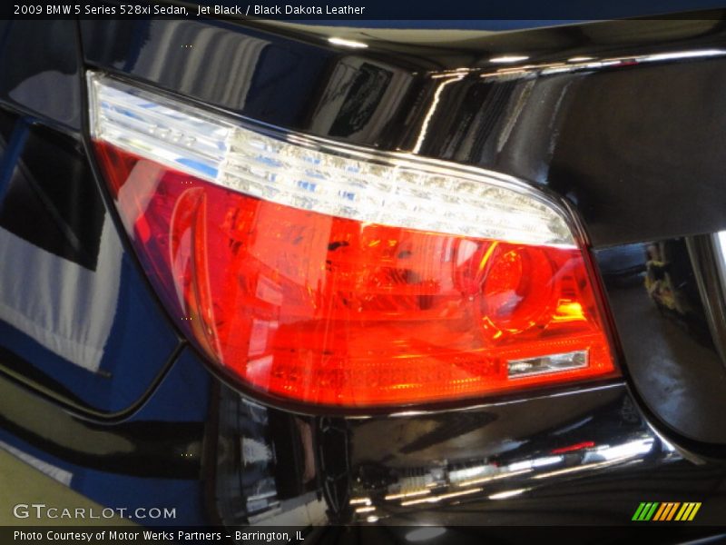 Jet Black / Black Dakota Leather 2009 BMW 5 Series 528xi Sedan