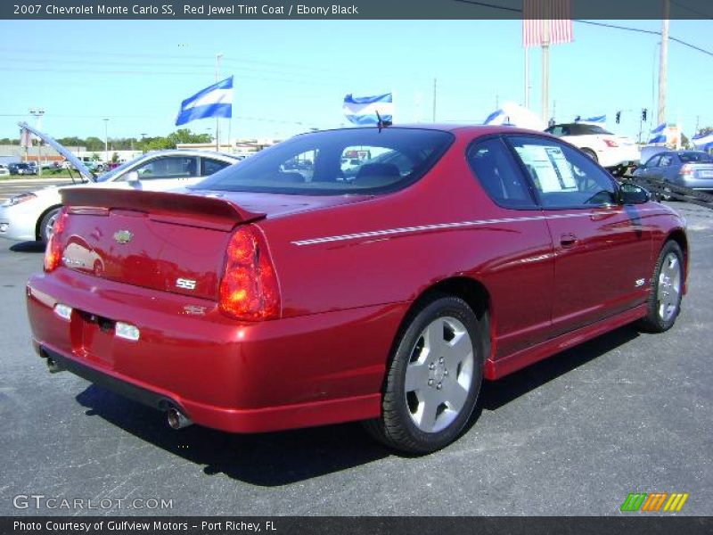 Red Jewel Tint Coat / Ebony Black 2007 Chevrolet Monte Carlo SS