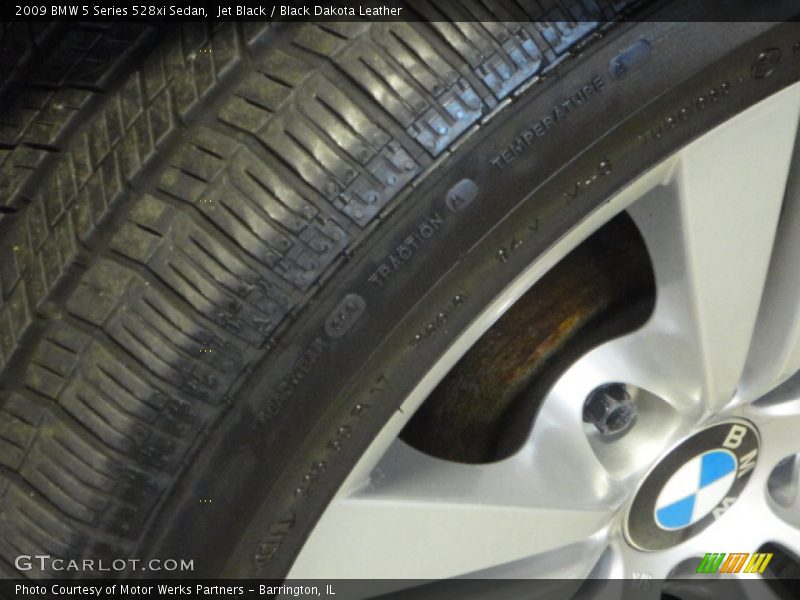 Jet Black / Black Dakota Leather 2009 BMW 5 Series 528xi Sedan