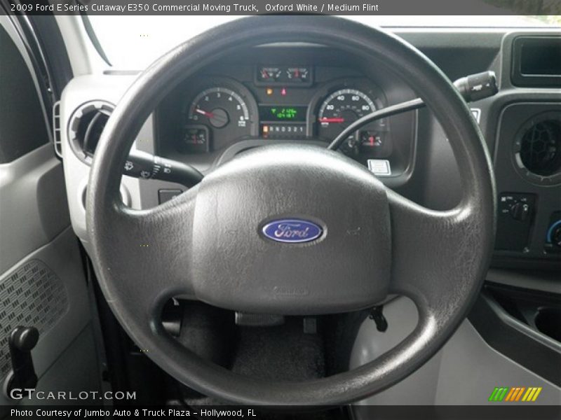 Oxford White / Medium Flint 2009 Ford E Series Cutaway E350 Commercial Moving Truck