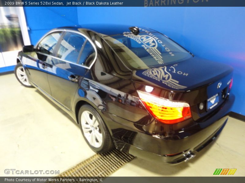 Jet Black / Black Dakota Leather 2009 BMW 5 Series 528xi Sedan