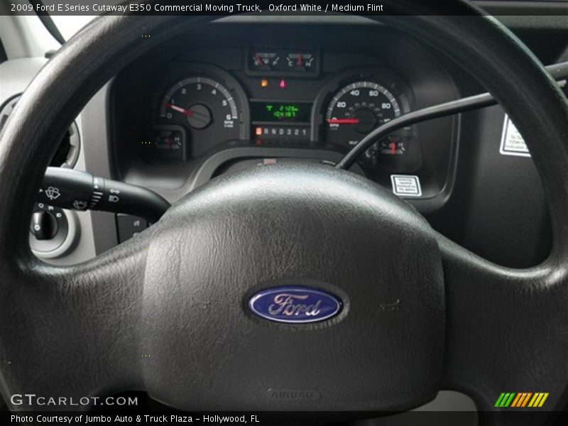 Oxford White / Medium Flint 2009 Ford E Series Cutaway E350 Commercial Moving Truck