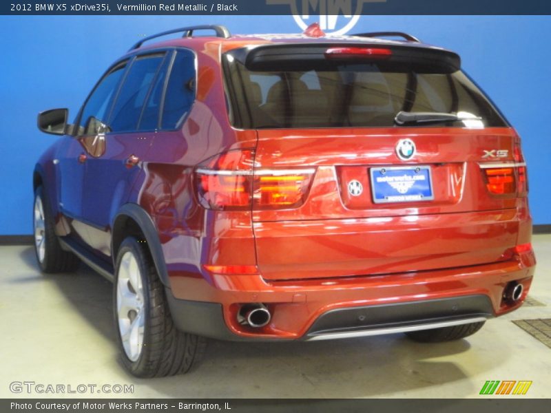 Vermillion Red Metallic / Black 2012 BMW X5 xDrive35i