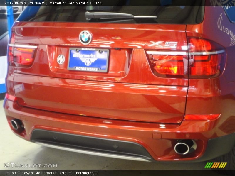 Vermillion Red Metallic / Black 2012 BMW X5 xDrive35i