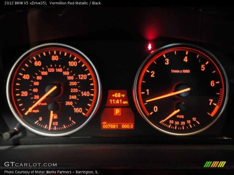 Vermillion Red Metallic / Black 2012 BMW X5 xDrive35i