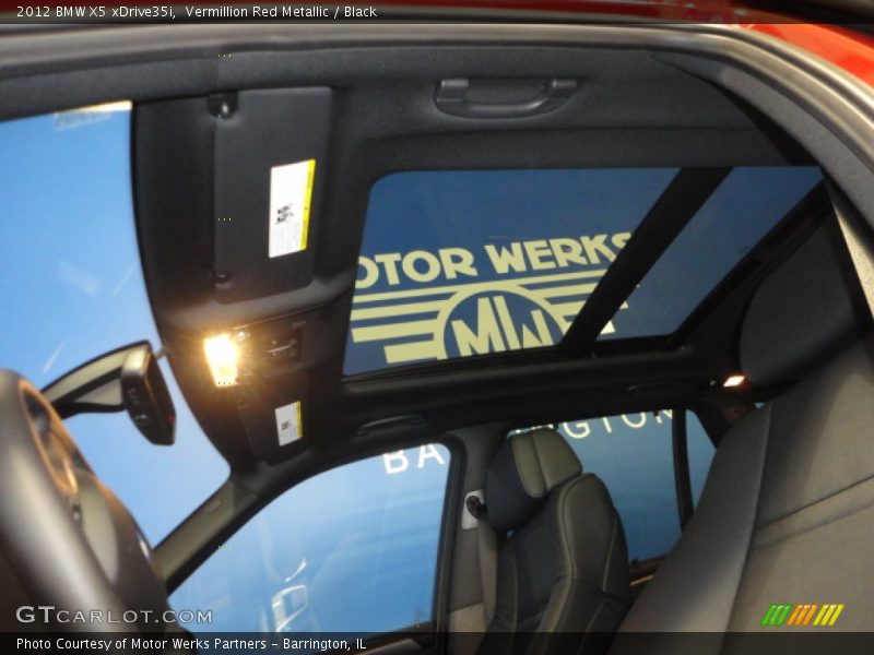 Vermillion Red Metallic / Black 2012 BMW X5 xDrive35i