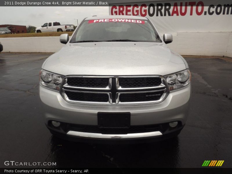 Bright Silver Metallic / Black 2011 Dodge Durango Crew 4x4