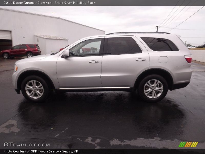 Bright Silver Metallic / Black 2011 Dodge Durango Crew 4x4