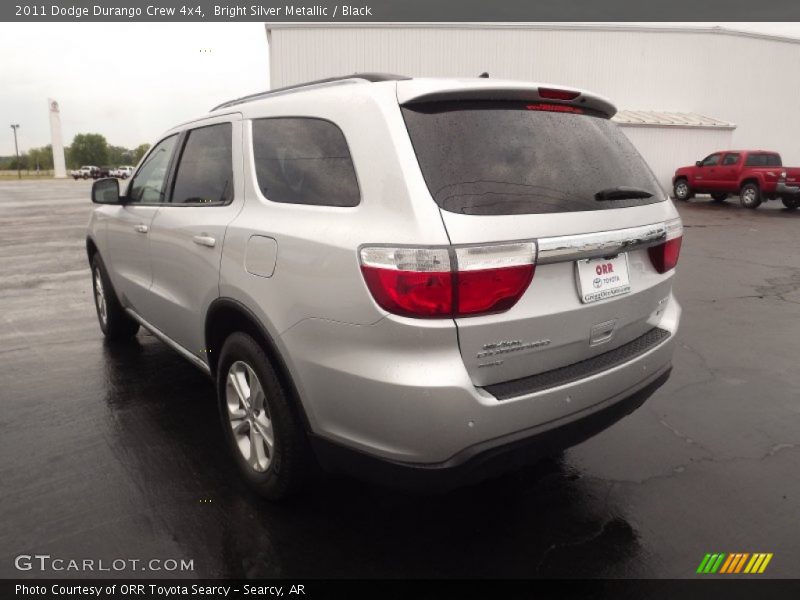 Bright Silver Metallic / Black 2011 Dodge Durango Crew 4x4