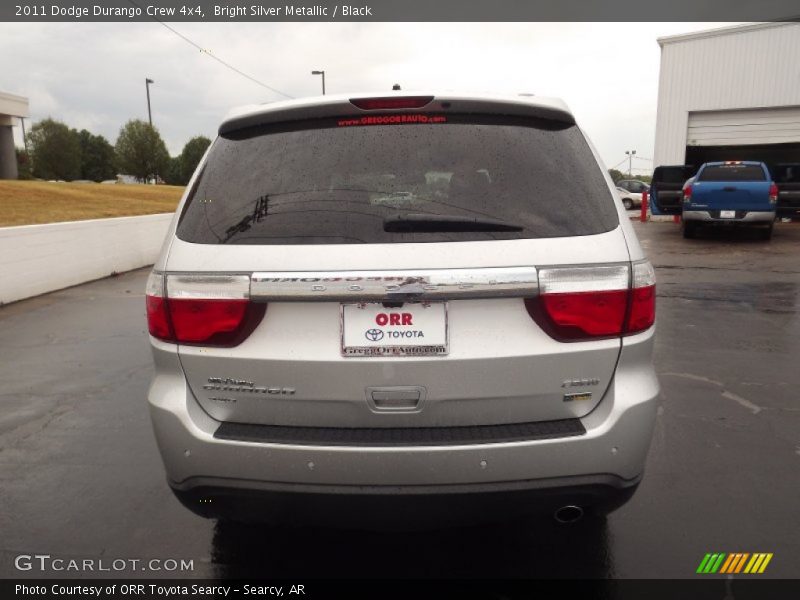 Bright Silver Metallic / Black 2011 Dodge Durango Crew 4x4
