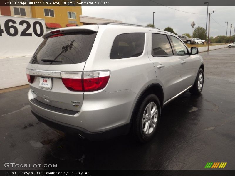 Bright Silver Metallic / Black 2011 Dodge Durango Crew 4x4