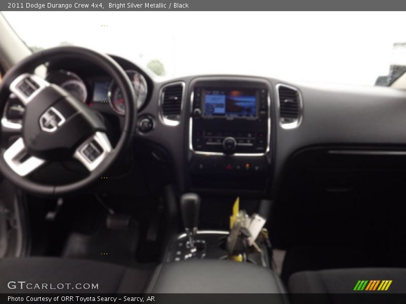 Bright Silver Metallic / Black 2011 Dodge Durango Crew 4x4
